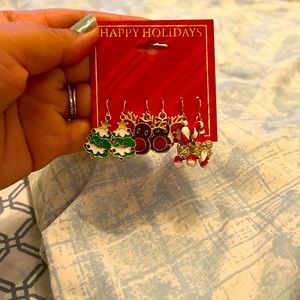 Three pairs of Christmas earrings brand new